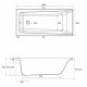 Акриловая ванна Cersanit Lorena 150х70 64531 без гидромассажа