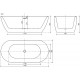 Акриловая ванна Sancos Fusion 170x80 FB03 без гидромассажа