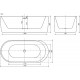 Акриловая ванна Sancos Fiori 170x80 FB04 без гидромассажа