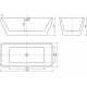 Акриловая ванна Sancos Neo 170x80 FB09 без гидромассажа