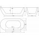 Акриловая ванна Sancos Single 180x85 FB07 без гидромассажа