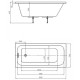 Акриловая ванна Azario Bella 150х70 AV.0020150 без гидромассажа