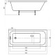 Акриловая ванна Azario Bella 165х70 AV.0020165 без гидромассажа