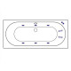 Акриловая ванна Excellent Oceana 160x75 WAEX.OCE16.LINE.CR с гидромассажем