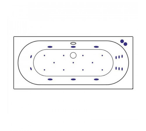 Акриловая ванна Excellent Oceana 180x80 WAEX.OCE18.ULTRA.CR с гидромассажем