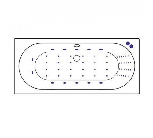 Акриловая ванна Excellent Oceana 160x75 WAEX.OCE16.NANO.CR с гидромассажем