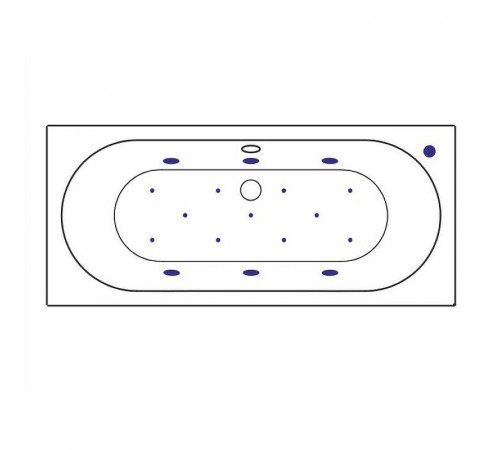 Акриловая ванна Excellent Oceana 160x75 WAEX.OCE16.RELAX.CR с гидромассажем