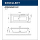 Акриловая ванна Excellent Aquaria Lux 180x80 WAEX.AQU18.LINE.CR с гидромассажем