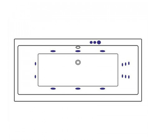 Акриловая ванна Excellent Pryzmat 180x80 WAEX.PRY18.SMART.CR с гидромассажем