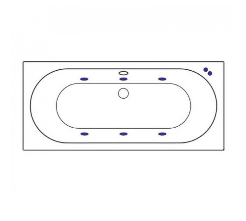 Акриловая ванна Excellent Oceana Slim 180x80 WAEX.OCE18S.SOFT.GL с гидромассажем