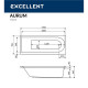 Акриловая ванна Excellent Aurum 170x70 WAEX.AUR17.LUX.CR с гидромассажем