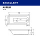 Акриловая ванна Excellent Aurum 180x80 WAEX.AUR18.LUX.CR с гидромассажем