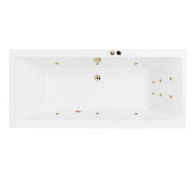 Акриловая ванна Excellent Pryzmat Slim 170x75 WAEX.PRY17S.LINE.BR с гидромассажем