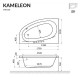 Акриловая ванна Excellent Kameleon 170х110 L WAEX.KML17WH без гидромассажа