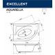 Акриловая ванна Excellent Aquarella 170x110 L WAEX.ARL17.LINE.GL с гидромассажем