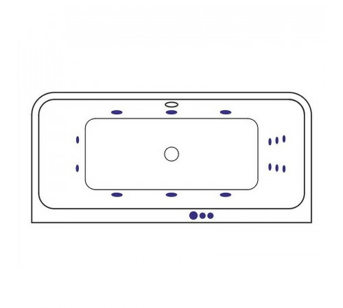 Акриловая ванна Excellent Arana 180x85 WAEX.ARA18.SMART.CR с гидромассажем