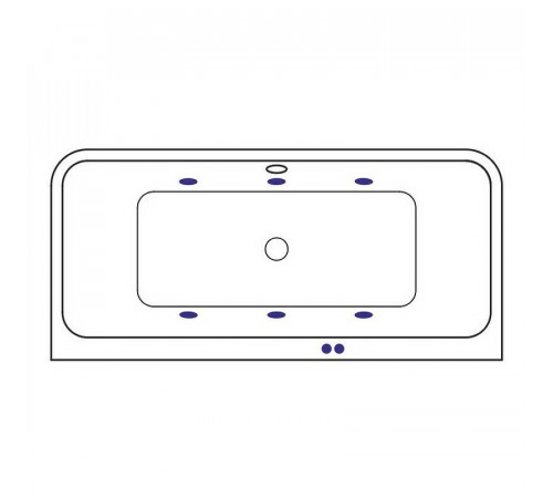 Акриловая ванна Excellent Arana 180x85 WAEX.ARA18.SOFT.GL с гидромассажем