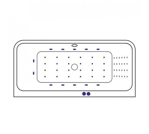 Акриловая ванна Excellent Arana 180x85 WAEX.ARA18.NANO.CR с гидромассажем