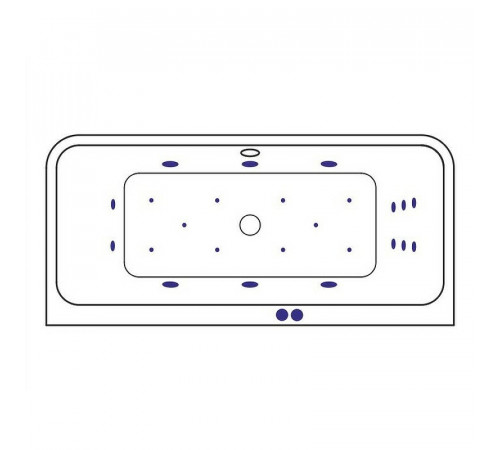 Акриловая ванна Excellent Arana 180x85 WAEX.ARA18.ULTRA.CR с гидромассажем