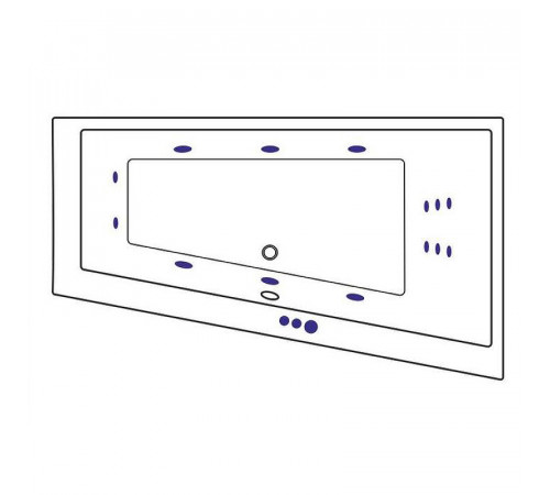 Акриловая ванна Excellent Sfera Slim 170x100 R WAEX.SFP17S.SMART.CR с гидромассажем