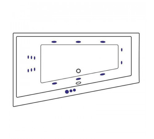 Акриловая ванна Excellent Sfera Slim 170x100 L WAEX.SFL17S.SMART.GL с гидромассажем