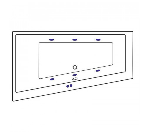 Акриловая ванна Excellent Sfera Slim 170x100 L WAEX.SFL17S.SOFT.CR с гидромассажем