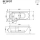 Акриловая ванна Excellent Be Spot 160x80 L WAEX.BSL16WH без гидромассажа