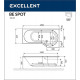 Акриловая ванна Excellent Be Spot 160x80 R WAEX.BSP16.SOFT.GL с гидромассажем