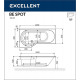 Акриловая ванна Excellent Be Spot 160x80 L WAEX.BSL16.SOFT.CR с гидромассажем