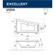 Акриловая ванна Excellent Sfera 170x100 R WAEX.SFP17.LINE.GL с гидромассажем