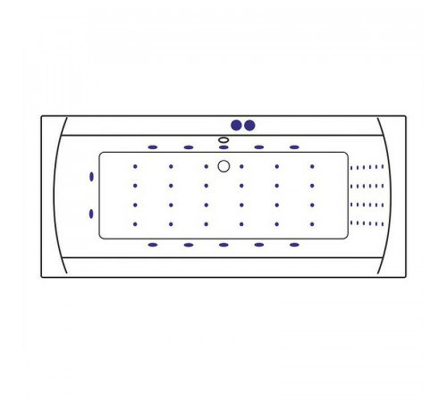 Акриловая ванна Excellent Aquaria Lux 180x80 WAEX.AQU18.NANO.CR с гидромассажем