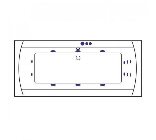 Акриловая ванна Excellent Aquaria Lux 180x80 WAEX.AQU18.SMART.CR с гидромассажем