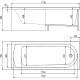 Акриловая ванна Timo Mika 170x70 MIKA1770 без гидромассажа