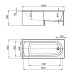 Акриловая ванна Timo Mika 180x80 MIKA1880 без гидромассажа