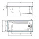 Акриловая ванна Timo Mika 160x70 MIKA1670 без гидромассажа
