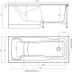 Акриловая ванна Timo Hella 150x75 HELLA1575 без гидромассажа