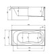 Акриловая ванна Timo Inka 150x70 INKA1570 без гидромассажа