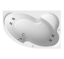 Акриловая ванна Radomir Vannesa Ирма 160х105 R 2-75-2-2-9-229 с гидромассажем Классик Хром