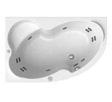 Акриловая ванна Radomir Vannesa Ирма 149х96 L 2-76-2-1-0-216 с гидромассажем Баланс Хром
