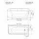 Акриловая ванна Grossman 150x75 GR-2201R без гидромассажа