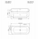 Акриловая ванна Grossman Forta 150x75 GR-2801B без гидромассажа