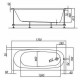 Акриловая ванна Kolpa San Tamia 170x70 900280 без гидромассажа