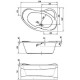 Акриловая ванна Kolpa San Lulu 170х110 L 597360 без гидромассажа