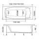 Акриловая ванна Marka One Pragmatika 173х75 01пр17375 без гидромассажа