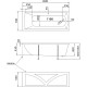 Акриловая ванна Marka One Modern 160х70 01мод1670 без гидромассажа