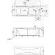 Акриловая ванна Marka One Raguza 190х90 01ра1990 без гидромассажа