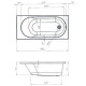 Акриловая ванна Marka One Atlas 150х70 01атл1570 без гидромассажа
