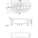 Акриловая ванна Marka One Nega 170х95 01нег1795 без гидромассажа