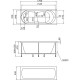 Акриловая ванна Marka One Libra 170х70 01ли1770 без гидромассажа