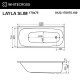 Акриловая ванна Whitecross Layla Slim 170x75 0122.170075.100.SOFT.BR с гидромассажем